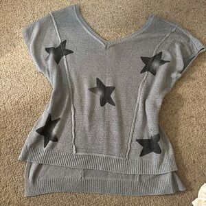 POL Slouchy knit top with stars